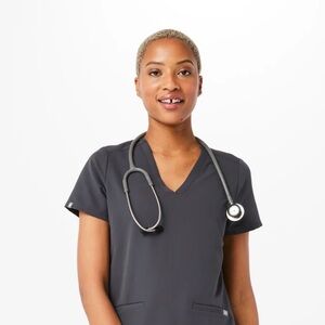 Figs Set Casma 3-Pocket Top Yola High-Waisted pants L Deep Charcoal